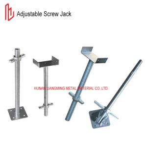 China Galvanized / Painted Adjustable Screw Jack BS1139 EN74 Standard Screw Base Jack on sale