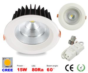 China 15W LED Downlight with high quality CREE COB LED Bulb down light Recessed Ceilling light LED lamp on sale