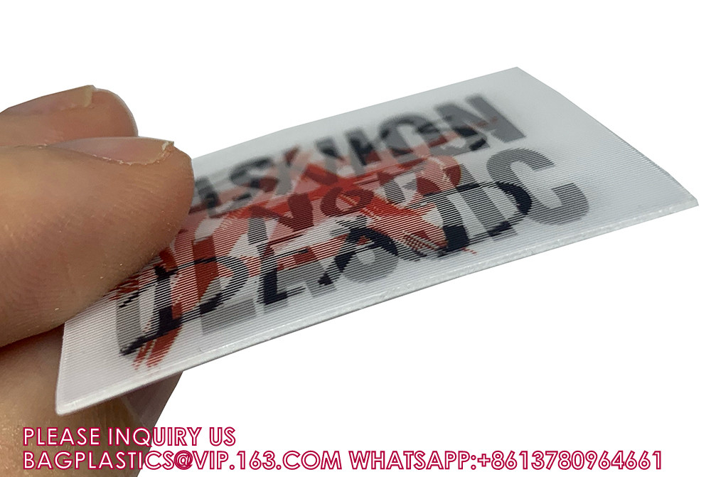 Custom High Definition 3D Lenticular Pictures TPU Plastic Label Card Eco-Friendly TPU 3D Lenticular Patch Lenticular