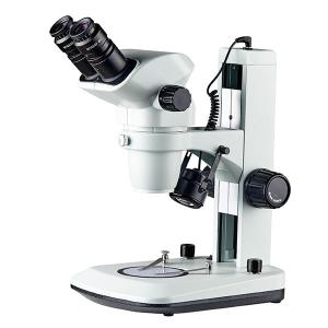 China stereo zoom microscope track stand binocular zoom microscope down light 6.7X-45X wholesale