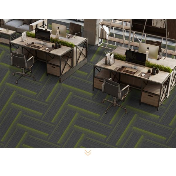 Exhibition Hall commercial office carpet Simple Stripes Modern Square Patchwork Carpet