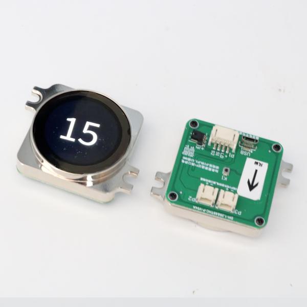 High Definition Background Round Touch Button 1.28 Inch Custom Floor Elevator Button for Lift Parts