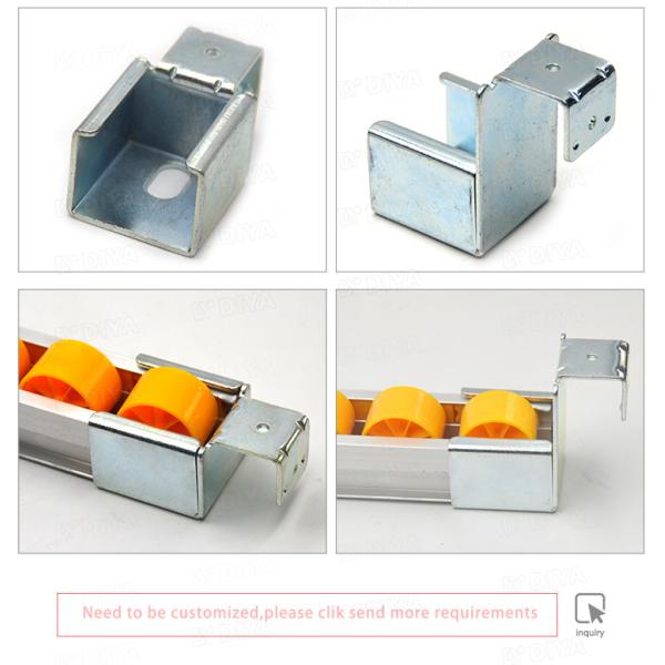 Zin Plating Metal Roller Track Hardware Mounting Bracket For Joint Pipe System