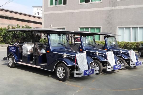 Low Noise Electric Vintage Cars , 8 Person Classic Electric Vehicle For Tourist
