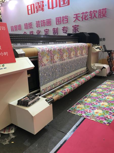 Quality High Speed Industrial Digital Textile Printer With Waterbased Pigment Ink for sale