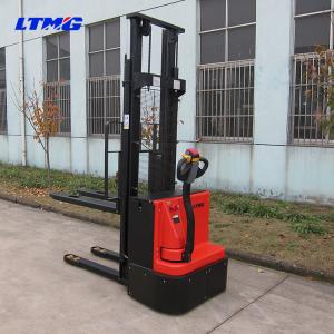 2 Stage Mast Straddle Pallet Stacker , Pedestrian Counterbalanced Forklift