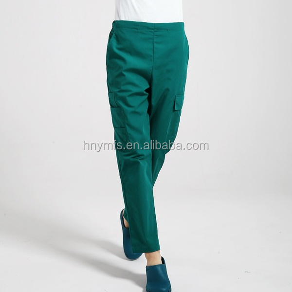 Unisex Hospital Scrub Suit Plus Size Custom Logo Stretch Solid Color