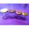 Buy cheap 50g,100g,120g,200g and 250gram high transparent glass caviar jar with metal from wholesalers