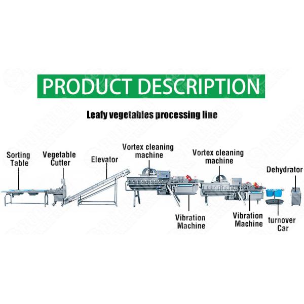 Professional High Efficiency Washing Machine Vegetable Salad Washing Line With CE Certificate