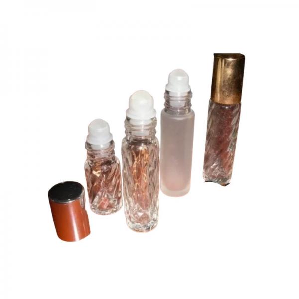Quality 1 Inch 0.05mm Roll on Perfume bottles with Holder For Cosmetic Packaging for sale