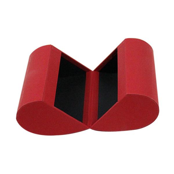Soft Textured Luxury Packaging Box , Valentine Heart Shaped Paper Box