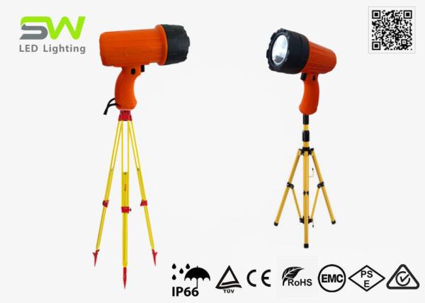 Quality Tripod Mounted 800 Lumen IP66 Long Range High Power Led Flashlight Focus Beam for sale