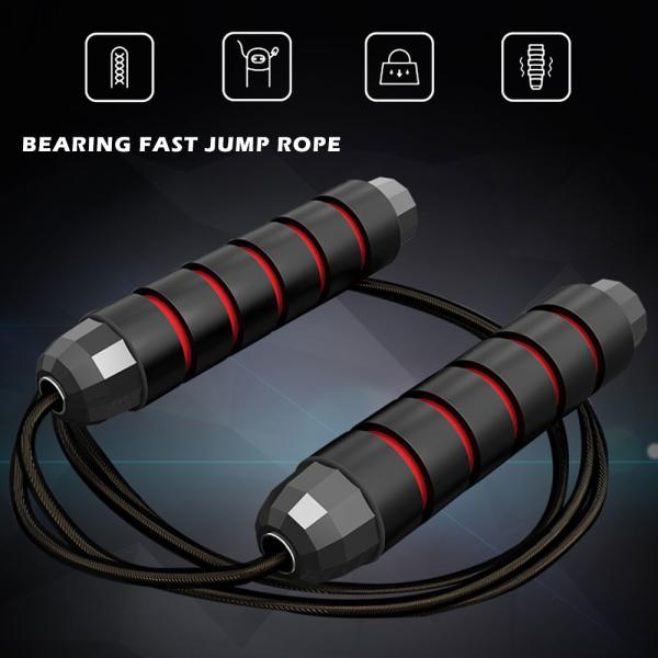 Soft Adjustable Jump Rope , Custom Jump Ropes Sweat / Deodorant With Ball Bearings