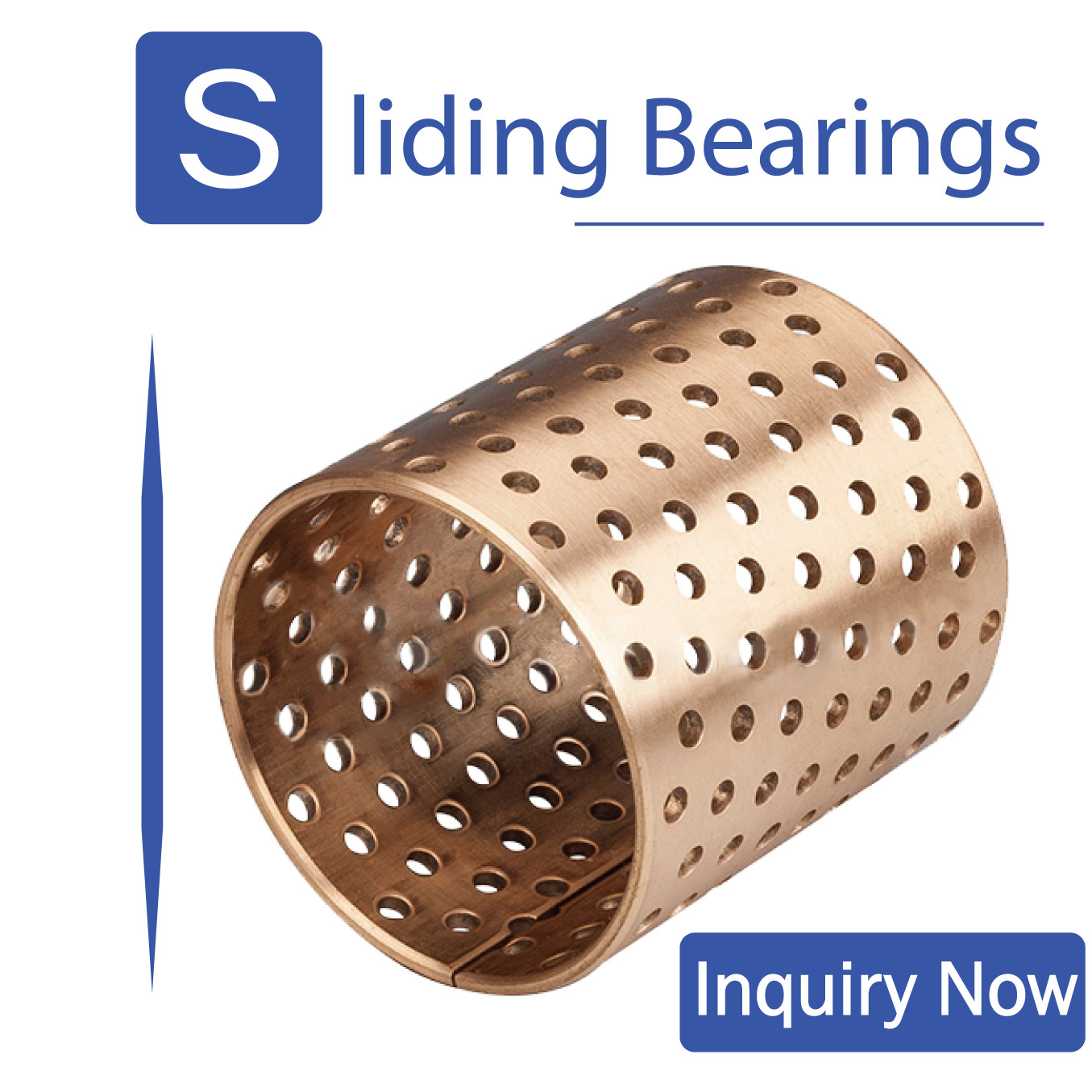 Round hole flange bearing