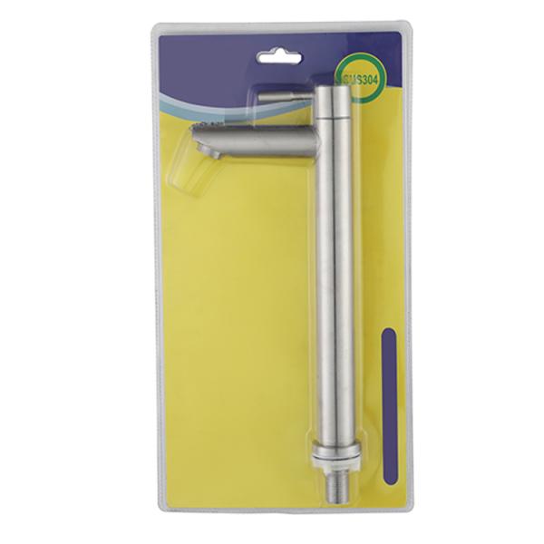 Single Handle Controls Cold Water Wall Mounted Kitchen Faucet with Universal Mount