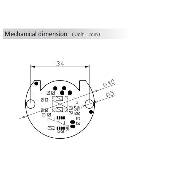 DOB 40mm AC LED Module 230Vac IP20 Protection High Power LED Module