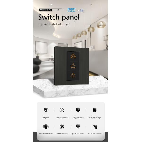 Modbus Wall Switch , Smart Home Light Switches 2 / 3 / 4 Keys