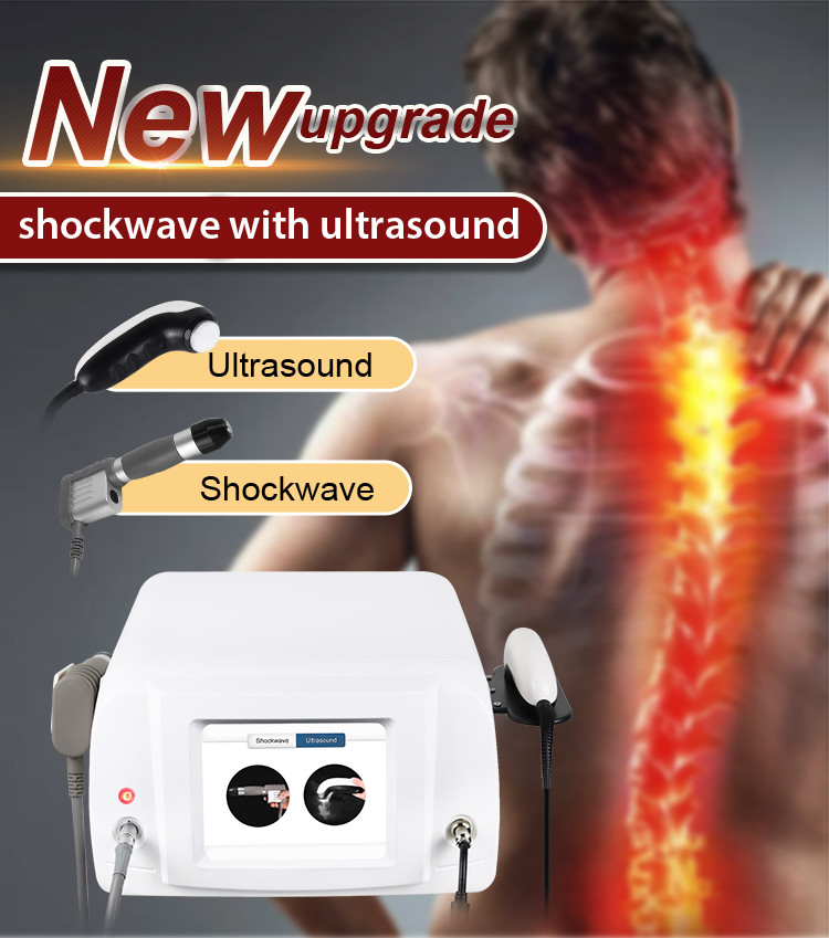 ABS Shockwave Ultrasonic Vibrating Massage Machine For Body Pain Treatment