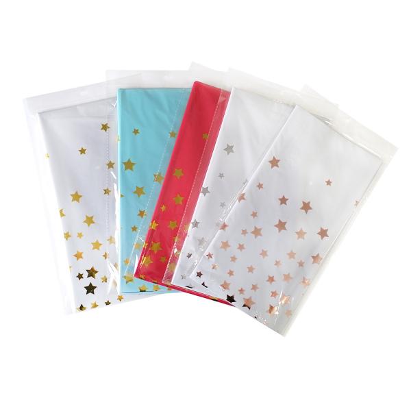 Custom Glitter Printed Tablecloth 137x274cm For Party