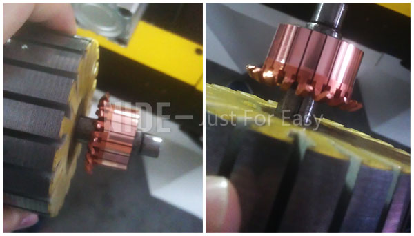 400KG Armature Commutator Turning Machine With Rotary Brushing Station