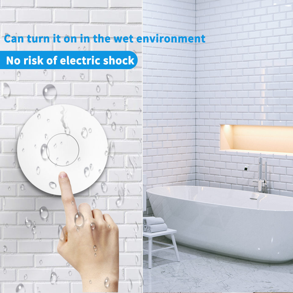 RF433Mhz Self Powered Waterproof Remote Controller Switch Wall Light Switch