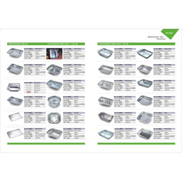Inflight Aluminium Foil Food Containers For Commercial Custom Capacity