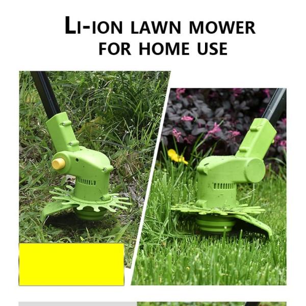 12V Electric Cordless String Trimmer Edger Stringless With Telescopic Handle