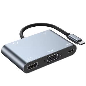 China USB Multi Hub PD100W 4K HDTV VGA 3 0 Type C 3.0 Concentrator Adapter Splitter USBC Dock wholesale