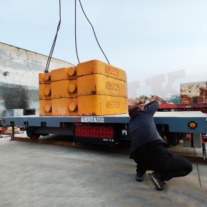 China 40 Tons Wireless Remote Control Rail Transfer Trolley For Molds Handling wholesale