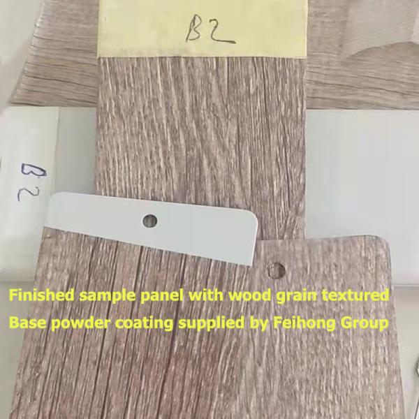 High Quality Heat Transfer Sublimation Base Powder Coating With Colorful Wood Grain effect for Aluminium Profiles
