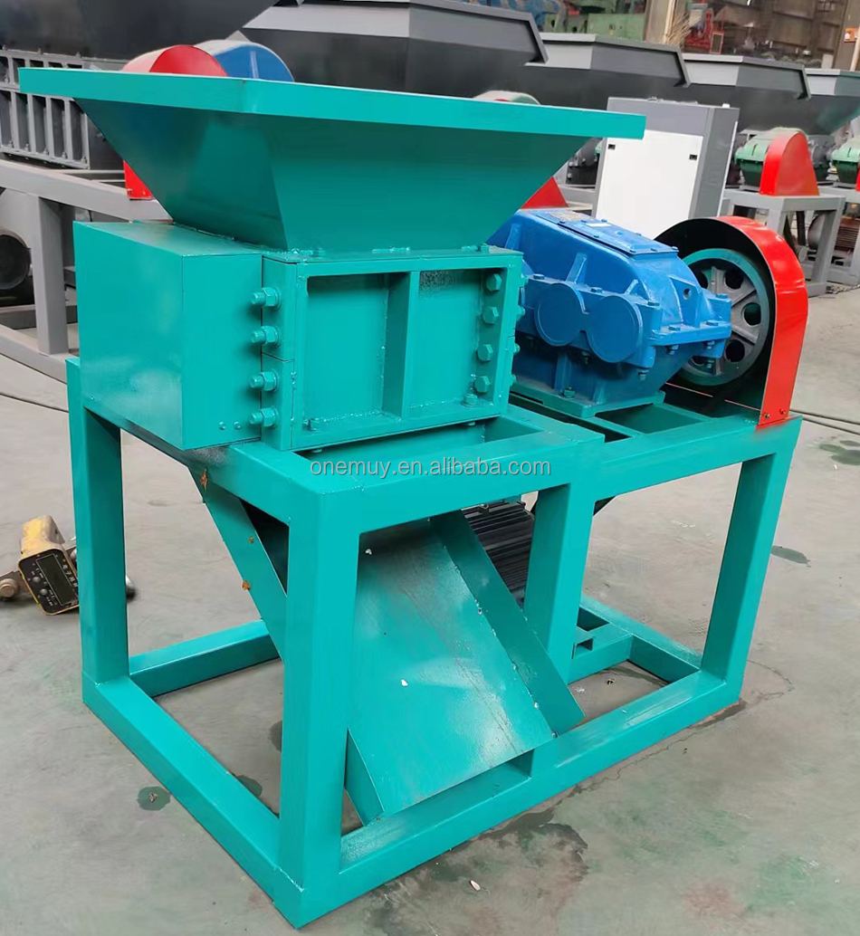 Large Torque Scrap Heavy Melting Dual Shaft Single Motor Shredder for PVC HDPE PP PET