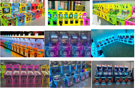 Children's Button Game Arcade Machine Video Game Machine Amusement Park