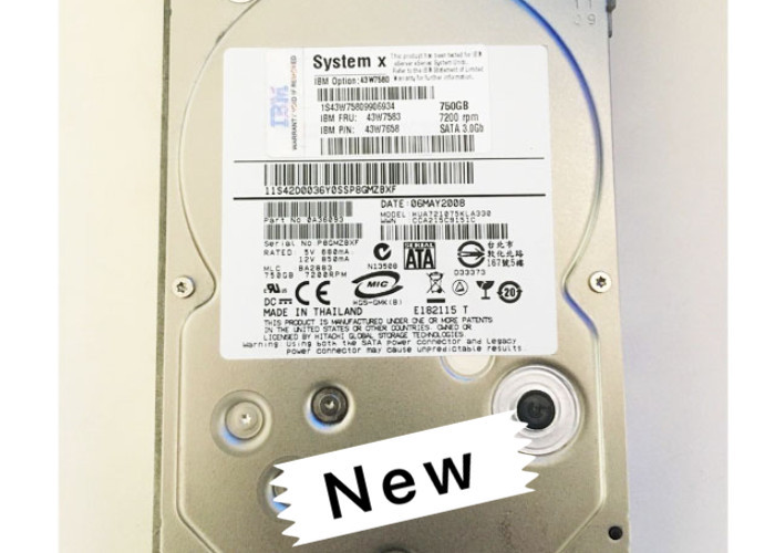 DS3200 DS3400 Server Hard Disk 43W7580 43W7583 750G SATA-SAS 7.2K 3.5''