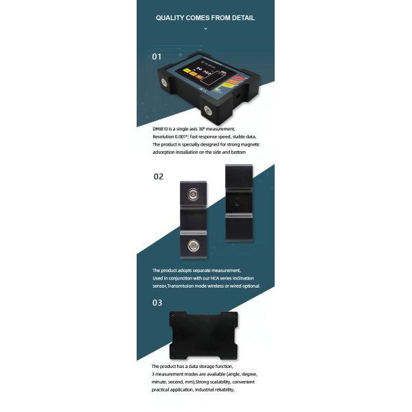 DMI810 Single Axis High Accuracy Digital Inclinometer LCD Magnetic