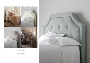 China modern fabric princess queen bed furniture wholesale