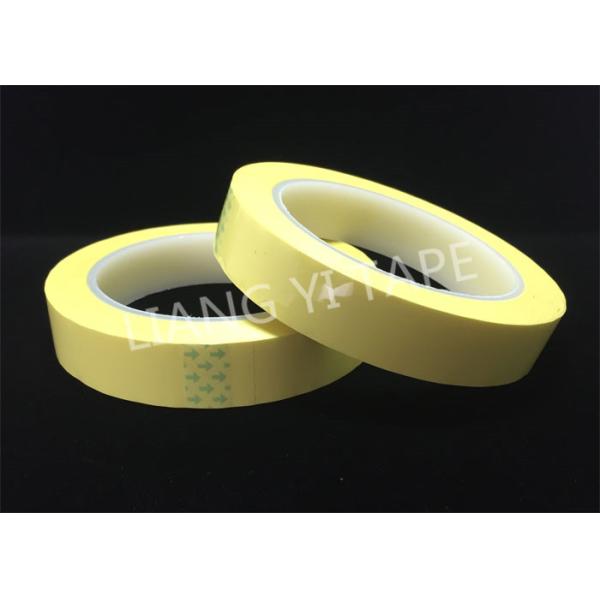 Light Yellow Polyester Mylar Tape Flame Resistant / High Temperature Resistance