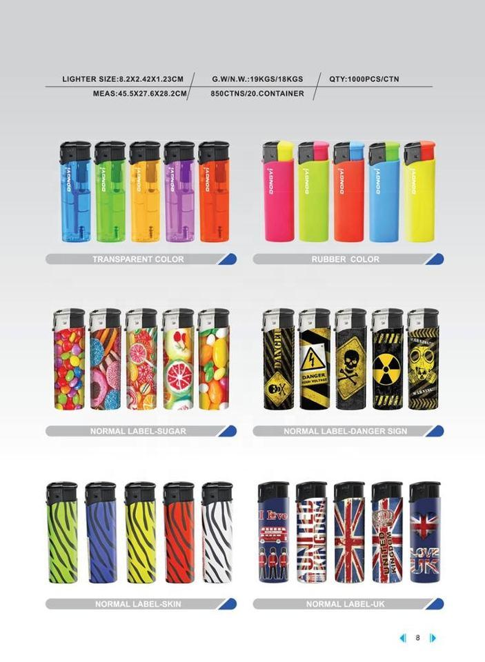Wholesale Portable Colorful Plastic Disposable and Refillable Torch Lighter