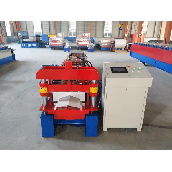 Galvanized Steel Roof Tile Ridge Cap Roll Forming Machine Metal Roof Making Machine