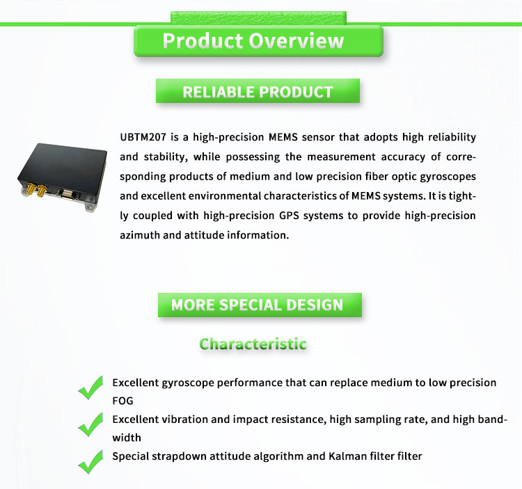Power Supply 6V dc- 36V dc UNIVO UBTM207 Navigation Inertial Navigation System Antenna