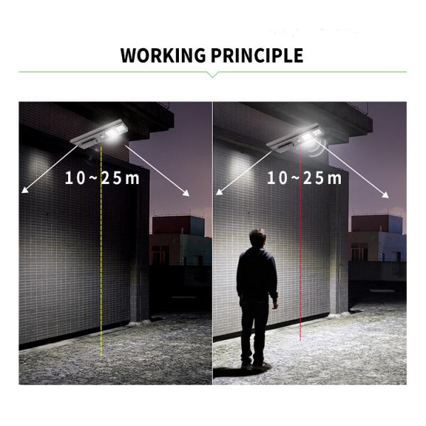 Remote IP65 12 Watt Solar Street Light SMD Solar Parking Lot Lights