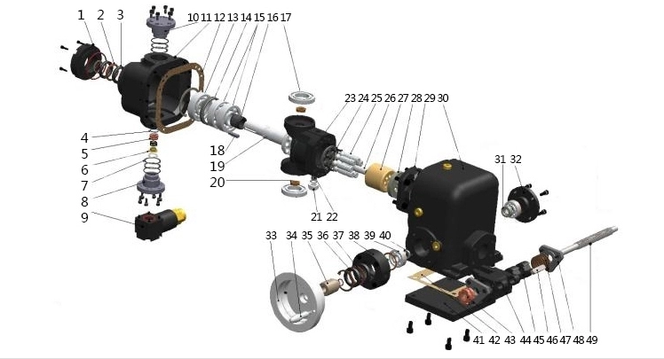 A2VK107 A2VK28 A2VK55 A2VK12 Hydraulic Metering Pump for Hydraulics Pressure from Fucheng