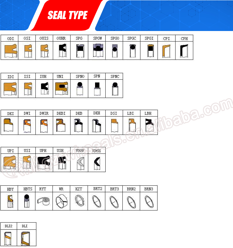 Black NBR Hydraulic Oil Seal High Pressure 40Mpa Tcn Oil Seal