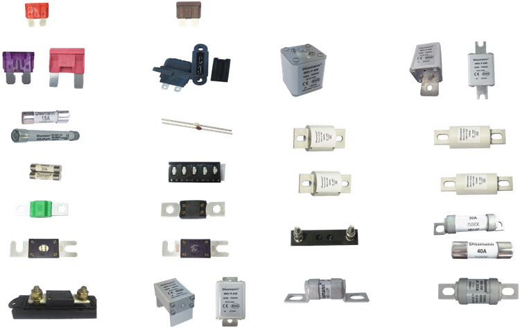 Mini Size DC58V Low Voltage Fuses Flat plug Fuse produced by Chinese Supplier