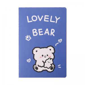 China Kawaii Cartoon Little Bear Notebook A5 Size No Adhesive Perfect for Stationery Lovers wholesale