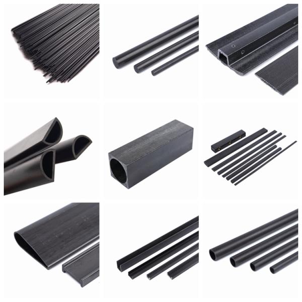 1000mm Length Pultruded Carbon Fiber Tubing High Precision