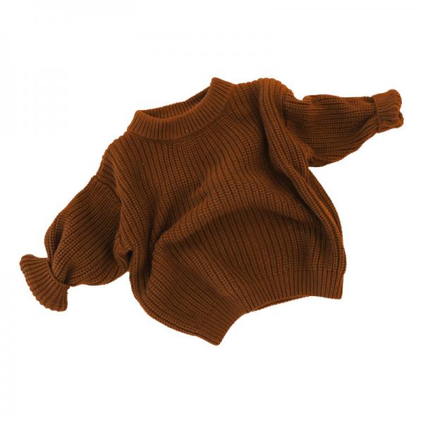 Boxy Fit Custom Made Sweaters Oversized Long Sleeve Chunky Knit Cardigan