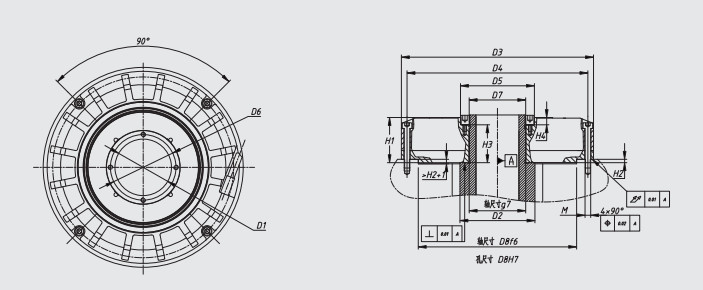 AD-100MA-C29 Granding Optical Angle Encoder Sealed Absolute 600rpm