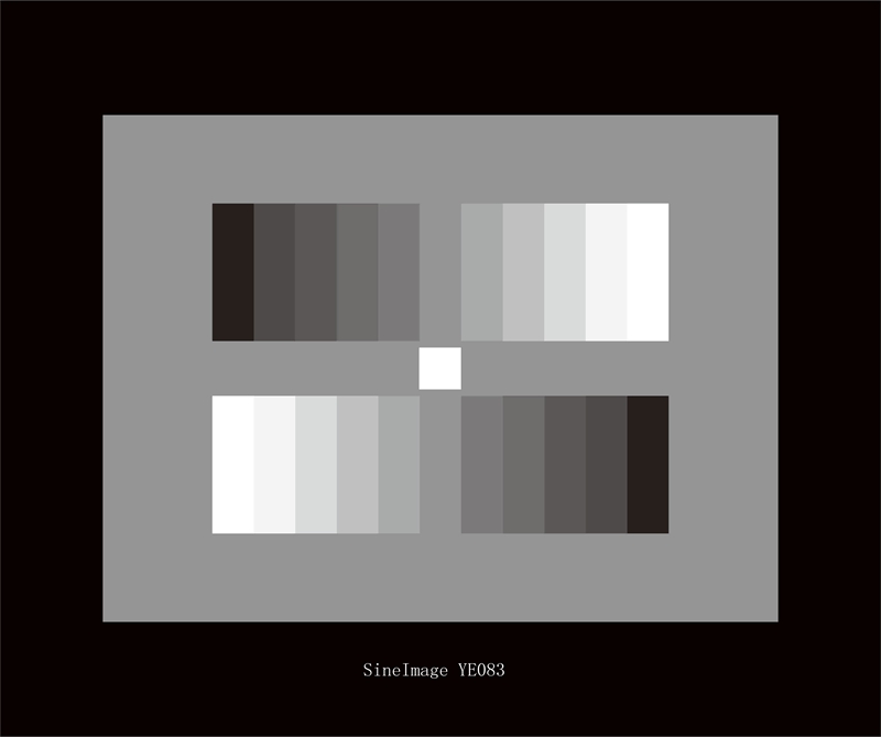 3nh YE083 ITE gray scale chart (Gamma = 0.45) with 11-graduated gray scale for electronic cameras