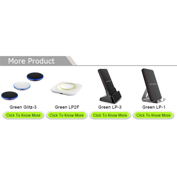 QI Fast Wireless Mobile Charger For IPhone X / 8 Lithium Battery CE FCC