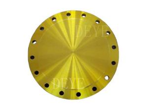 DN15-DN2200 Forged Steel Flange MSS SP 44 ANSI Blind Flange With Golden Yellow Painting